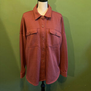 Women's LAZYPANTS Rust XXL Utility Shacket